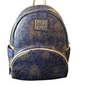 Disney Parks Star Wars Galaxy's Edge Droid Depot Loungefly Mini Backpack